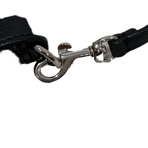 Coach Park Flap Black Leather Wristlet/Shoulder Bag - Picture 4 of 8